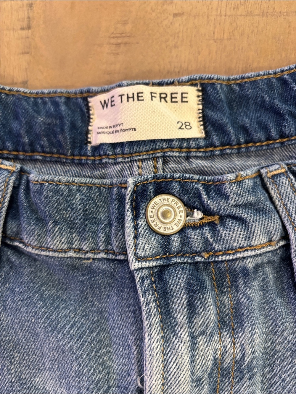 Free People Sparks Fly Denim Shorts Womens Size 28 / 6 NWT Summer Festival - Picture 6 of 9